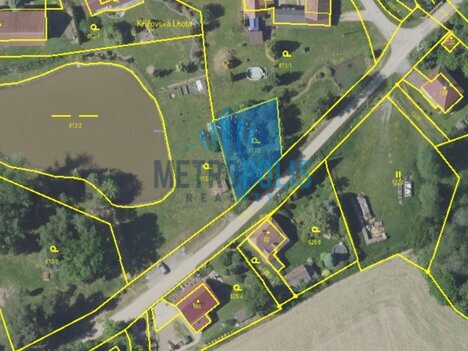 Stavební pozemek 466 m² – Křížov u Vlašimi